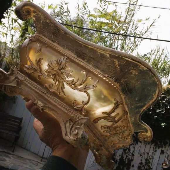 Vintage Baroque Translucent Lucite Acrylic Resin Scroll Footed Serving Dish - Picture 11 of 13